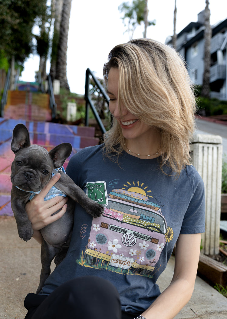 North Shore Girls illustrated graphic tees created in Southern California for women who love a beach lifestyle
