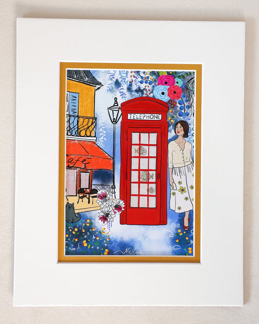 London Telephone Booth Art Print