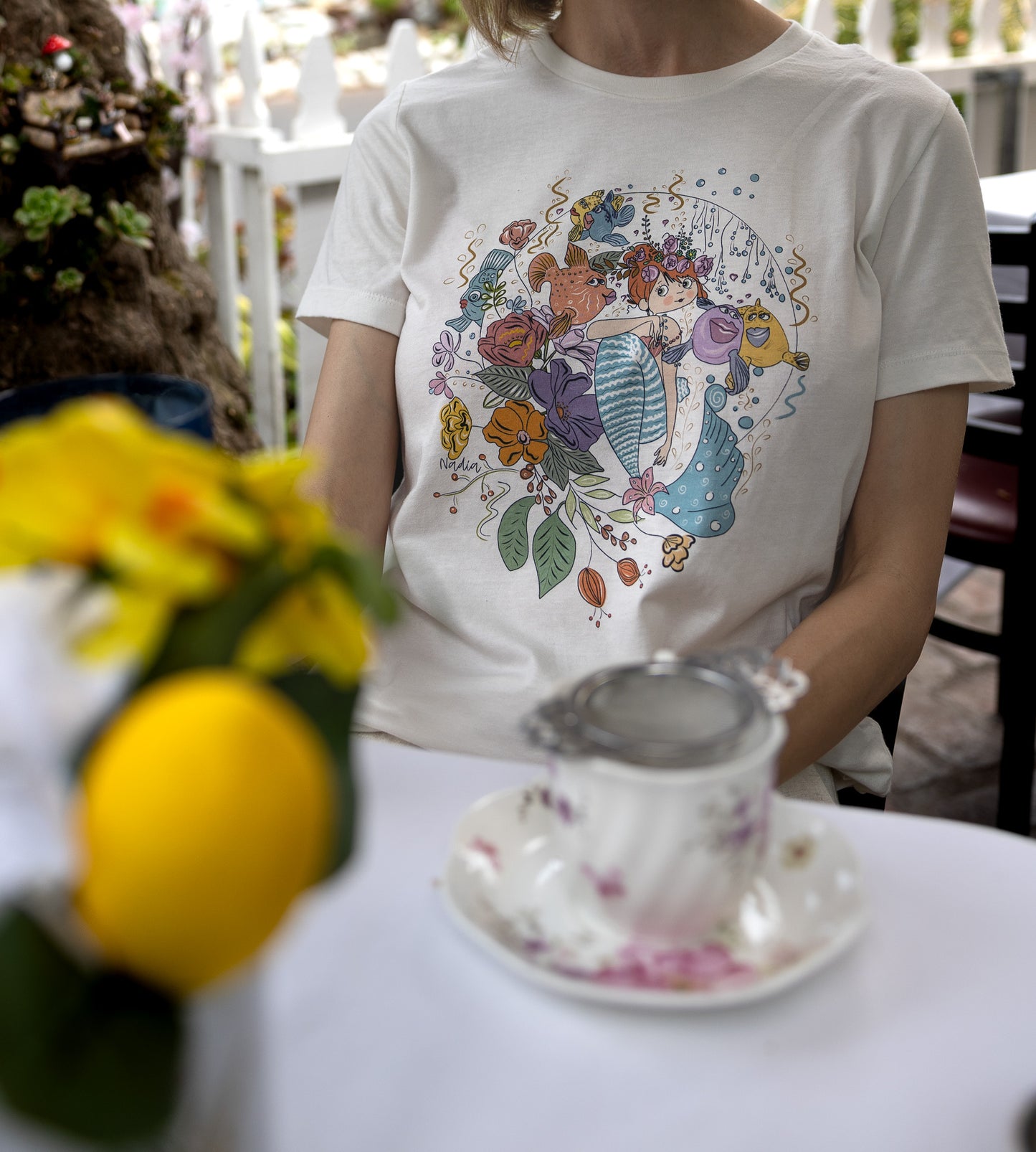 Mermaid's Paradise Illustrated Tee