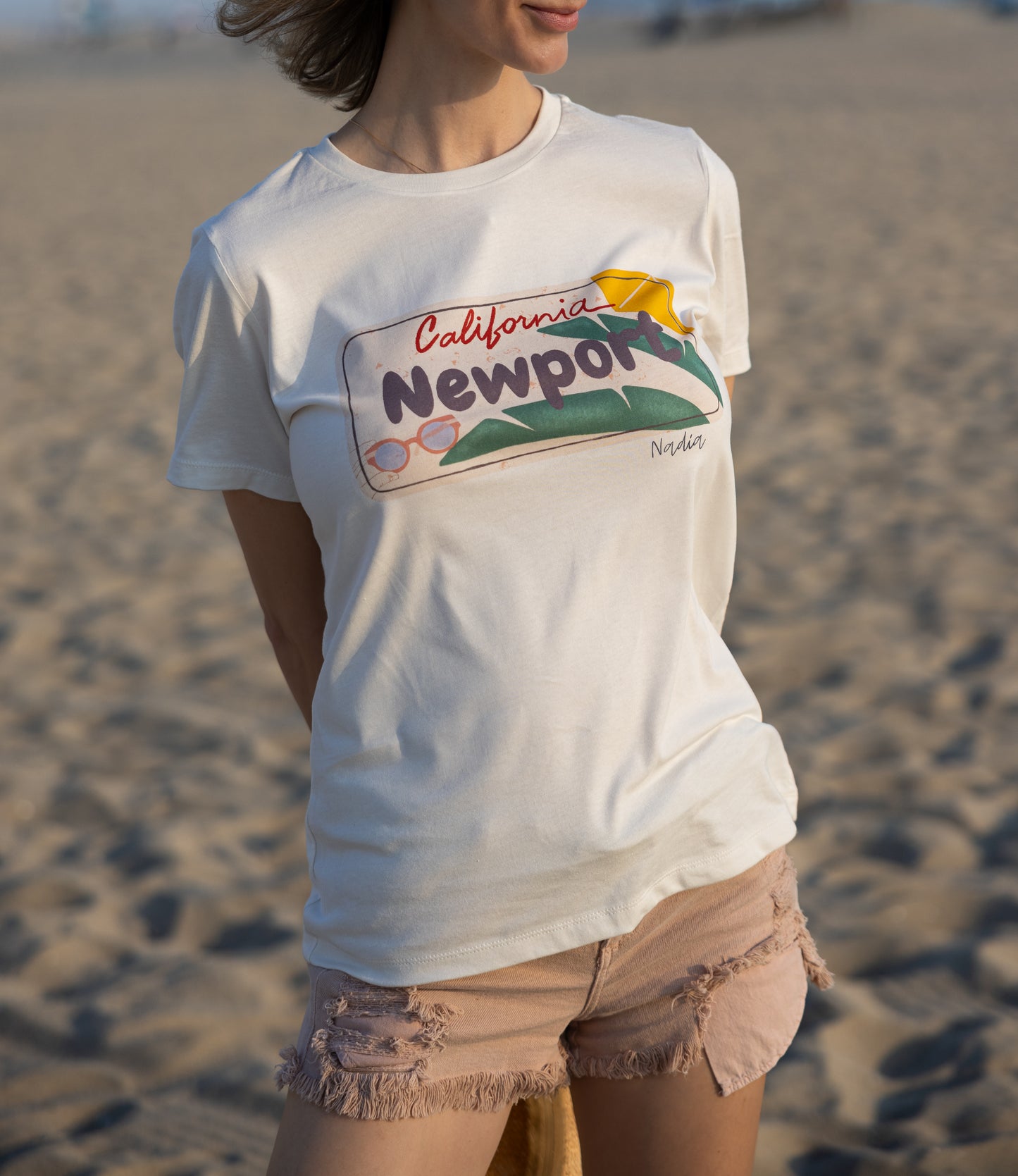 California Newport License Plate Graphic Tee