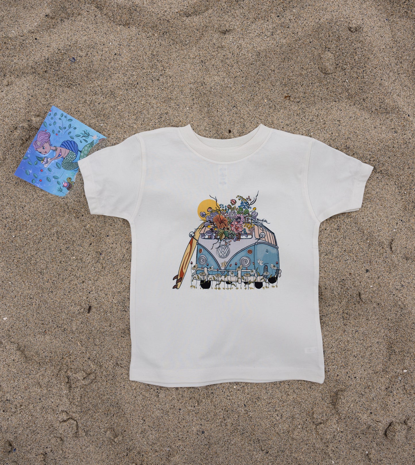 North Shore Kids Surf Bus Illustrated Tee