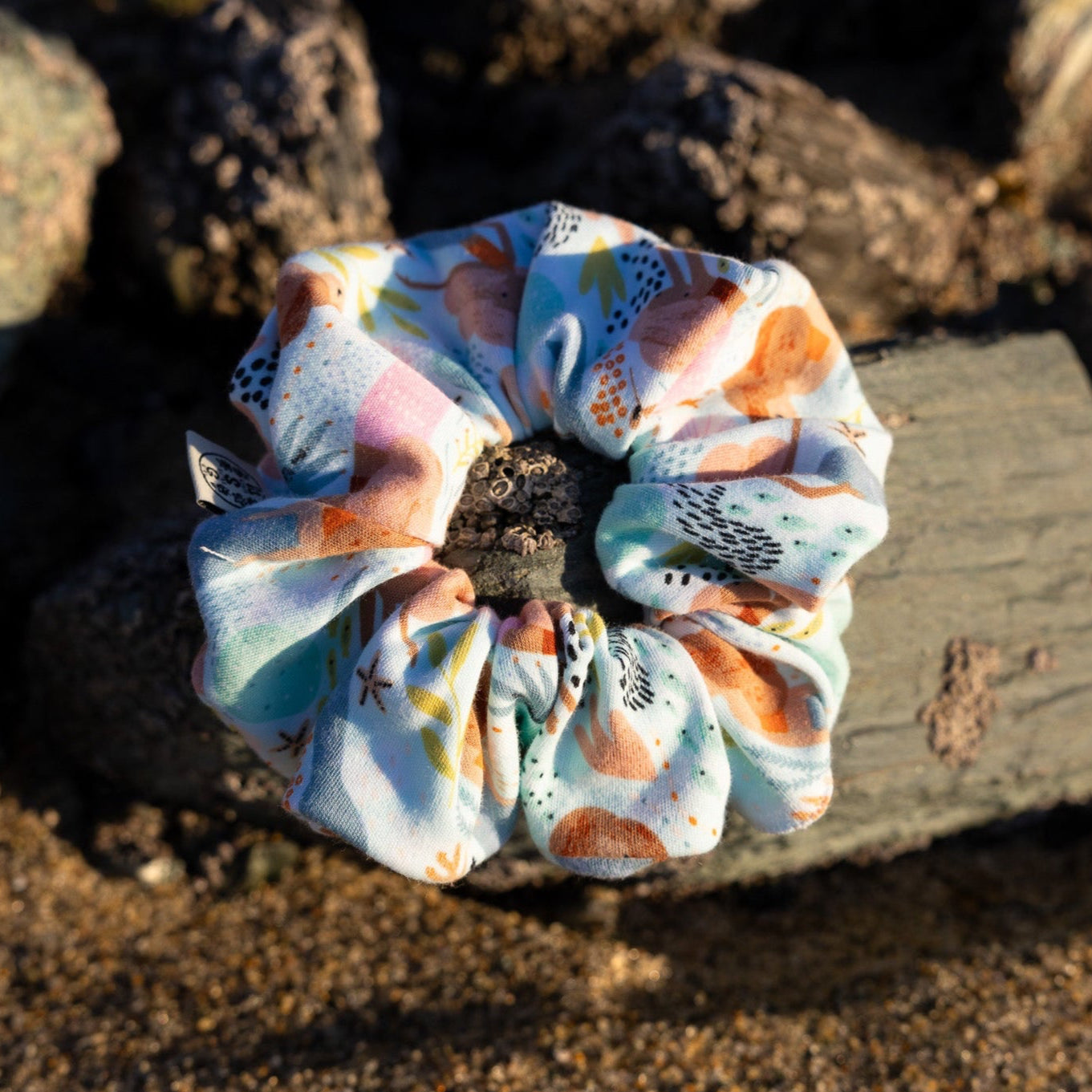 Mermaid's kiss handmade oversized scrunchie