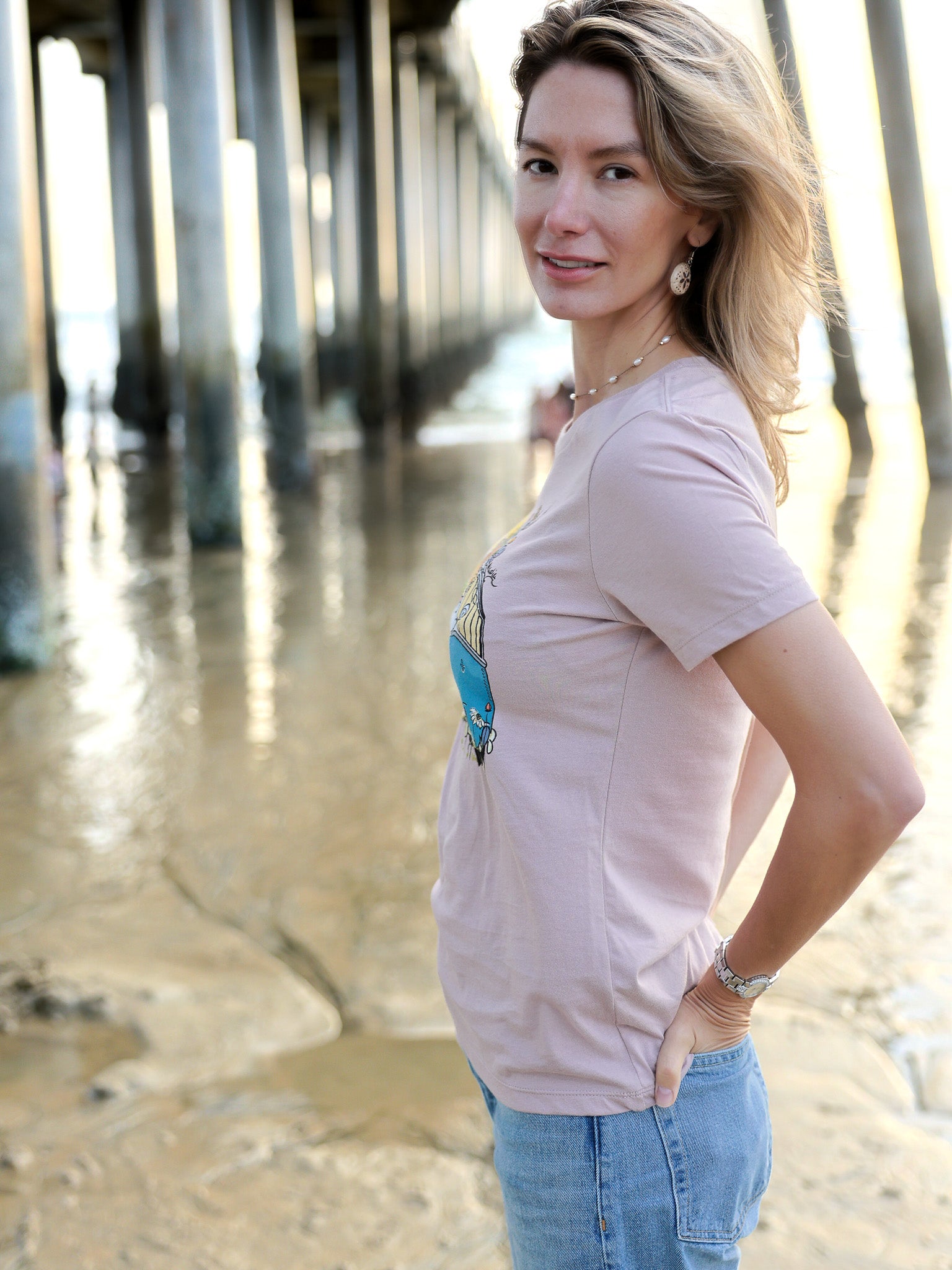 NSG graphic tee in pink