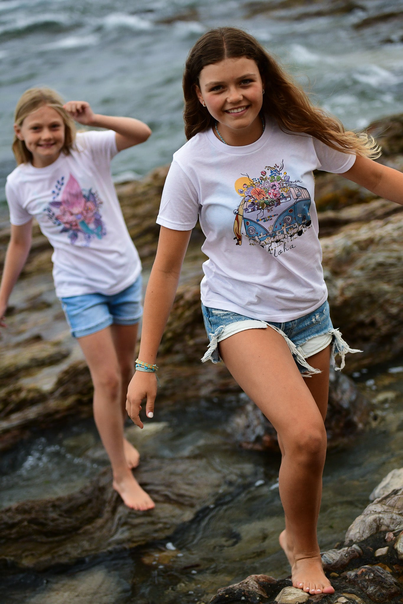 North Shore Girls graphic tee collection for girls