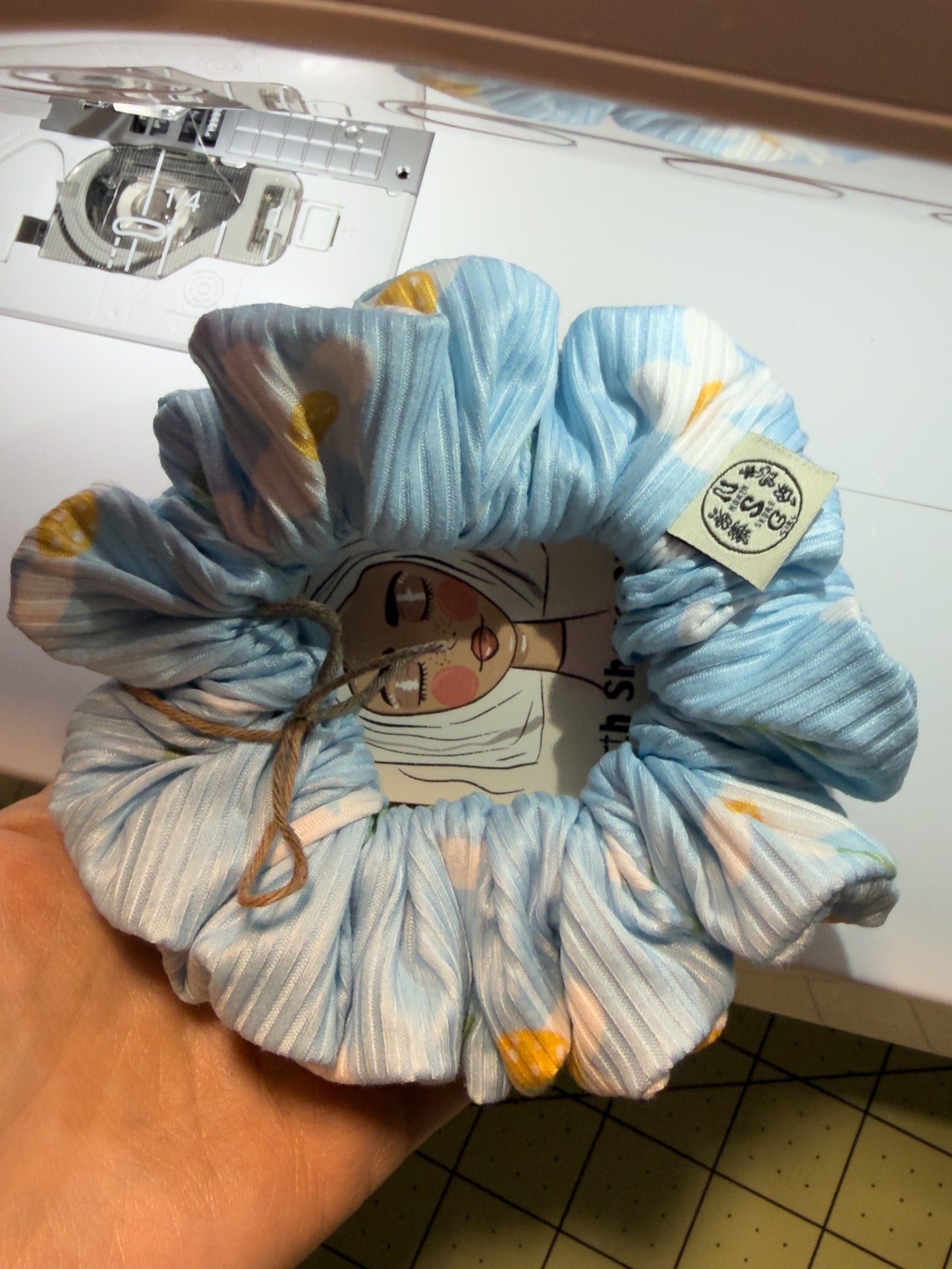 Handmade 90s Retro Comfort Scrunchie Coastal Hair Accessory