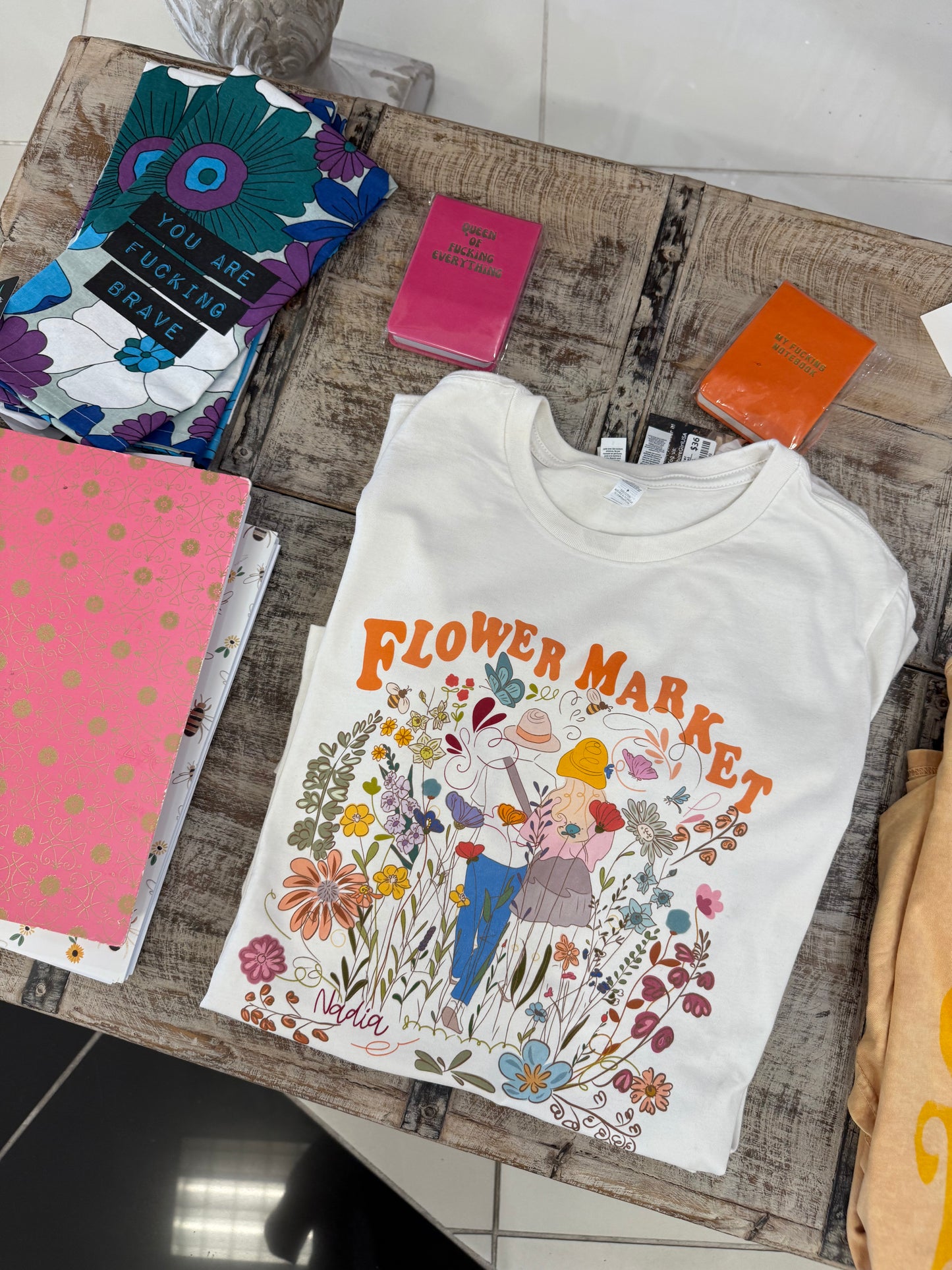 Flower Market – Artist Designed Graphic Tee