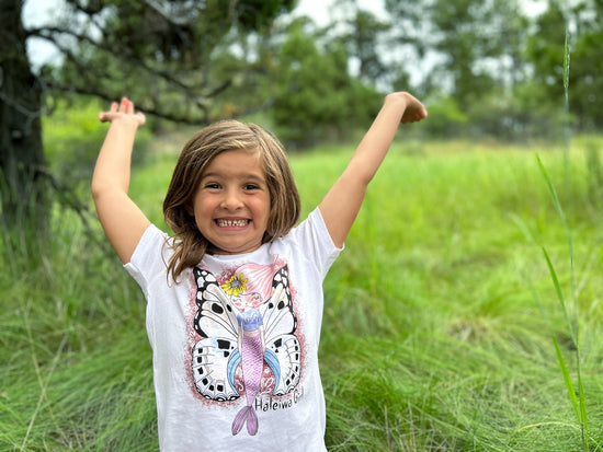 A perfect gift for the mermaid lover in your life. Haleiwa Girl Mermaid Handmade graphic tee for girls. Kids collection