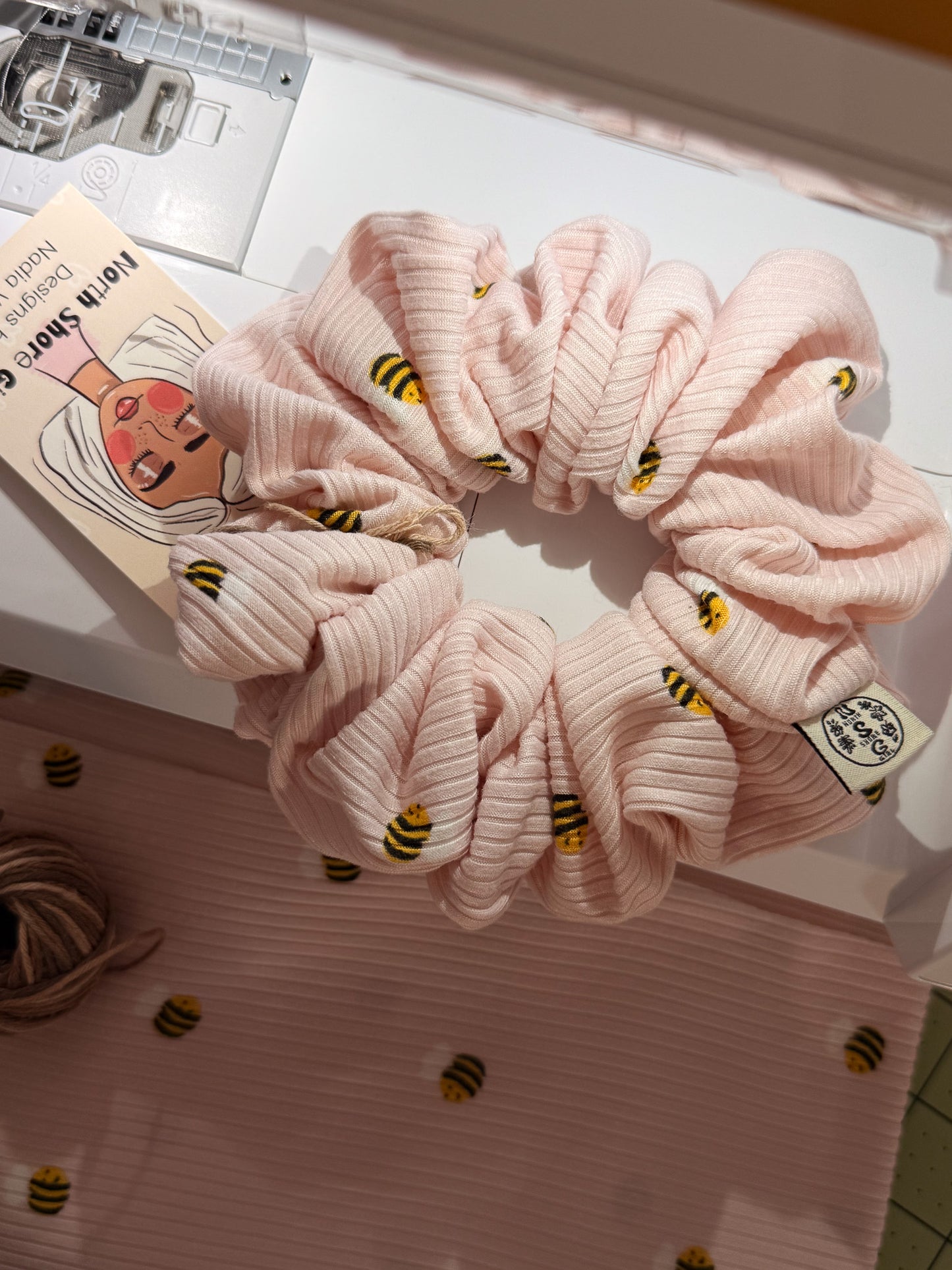 Handmade 90s Retro Comfort Scrunchie Coastal Hair Accessory