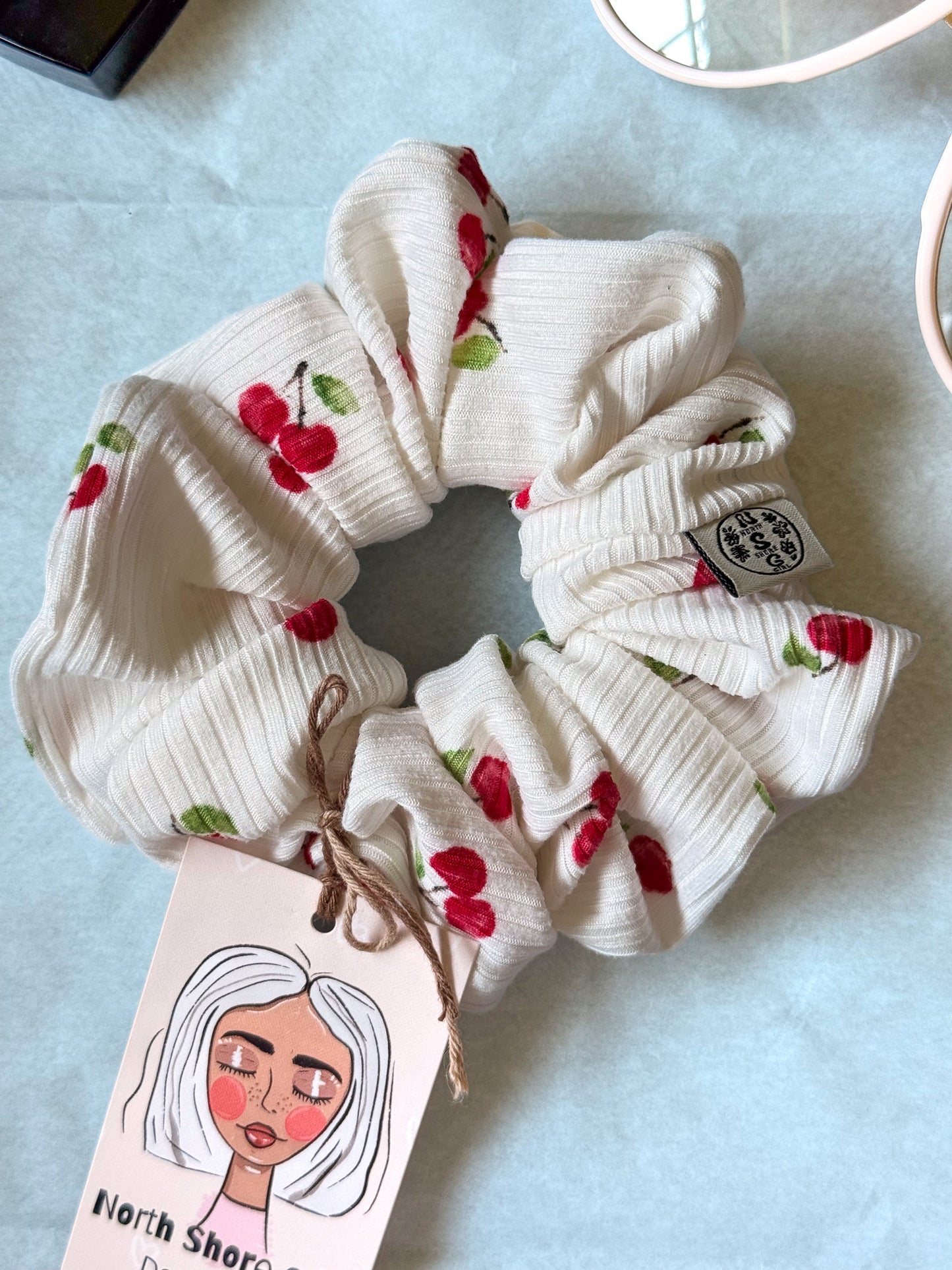 Handmade 90s Retro Comfort Scrunchie Coastal Hair Accessory