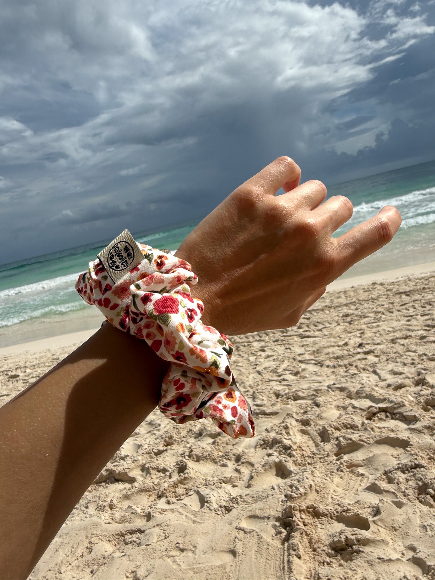 North Shore Girls Handmade Floral Scrunchie