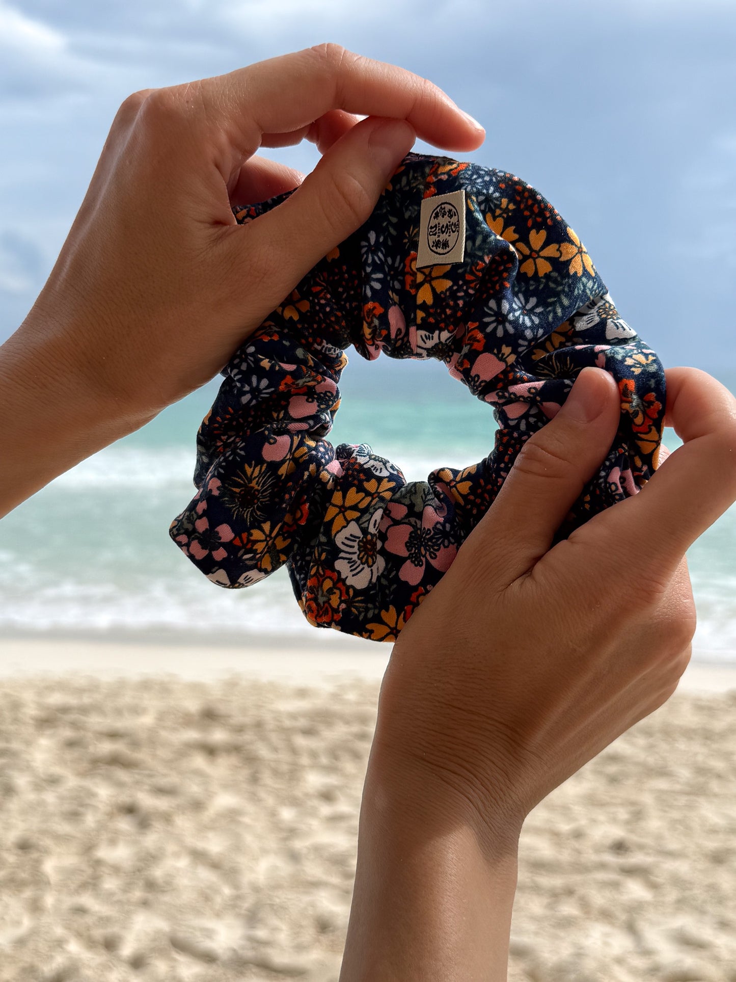 North Shore Girls Handmade Floral Scrunchie