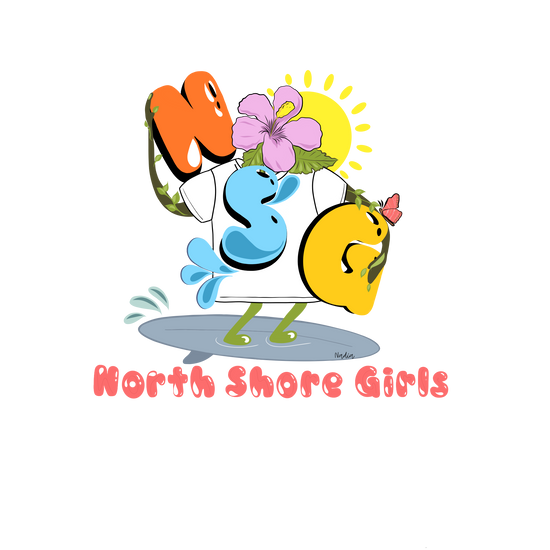 NSG North Shore Girls hand-drawn logo