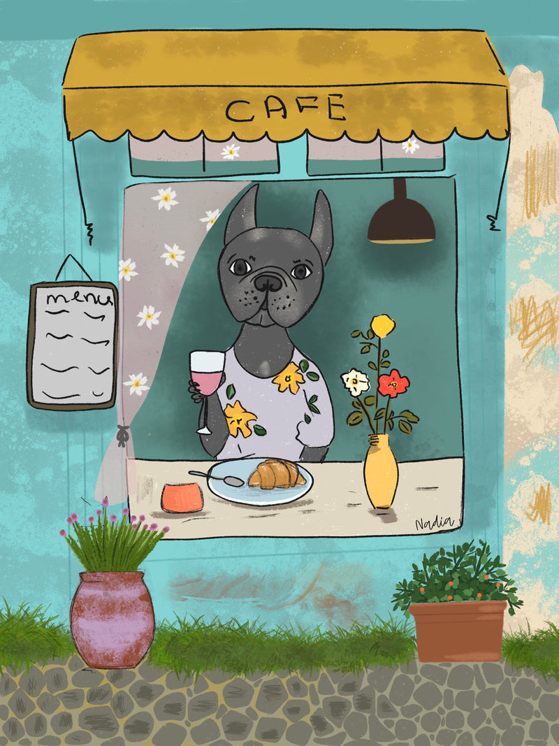 Girl in a Cafe