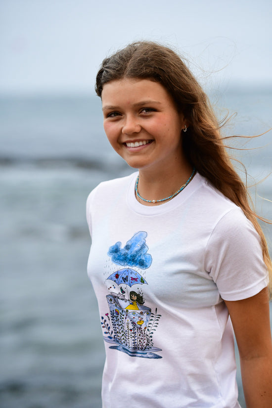 North Shore Girls Whimsical hand-drawn graphic tee collection for girls/ kids