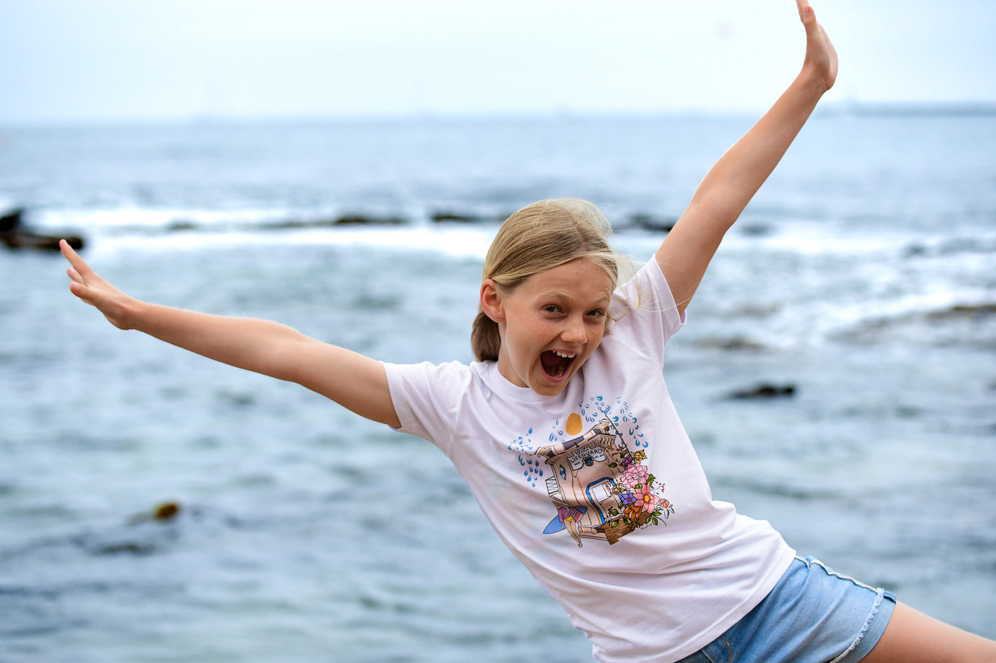North Shore Kids handmade beach tees. Unisex sizes. Inspired by the beach, surf, travel, ocean life and art